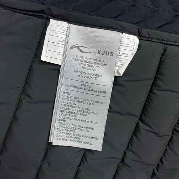 KJUS Macuna Insulation Jacket Down Puffer Women's 40 L Black Quilted Black - Picture 9 of 16
